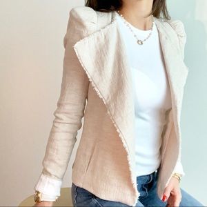 Zara Cream Linen Blazer - XS NWT